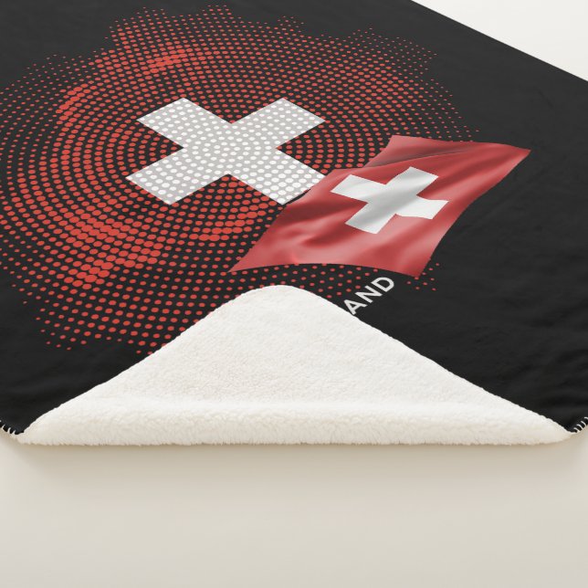 Cobertor Sherpa bandeira da Suíça (3/4)