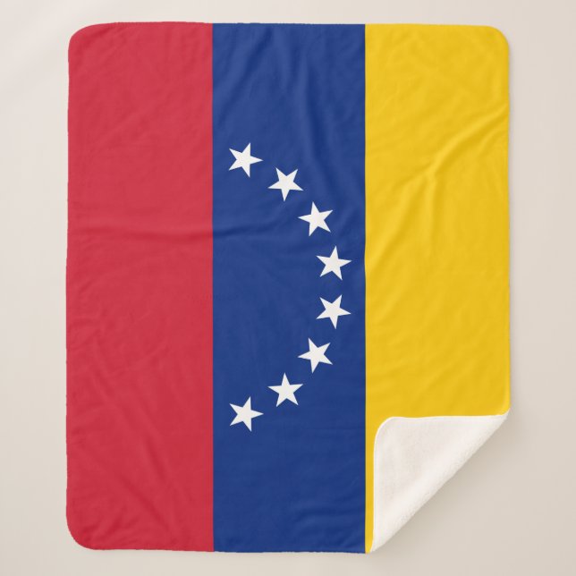 Cobertor Sherpa Bandeira da Venezuela (Frente)