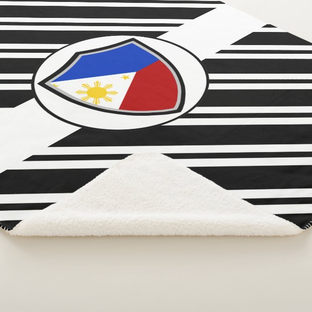 Cobertor Sherpa Bandeira das Filipinas (3/4)