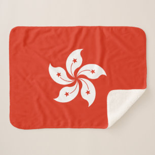 Cobertor Sherpa Bandeira de Hong Kong