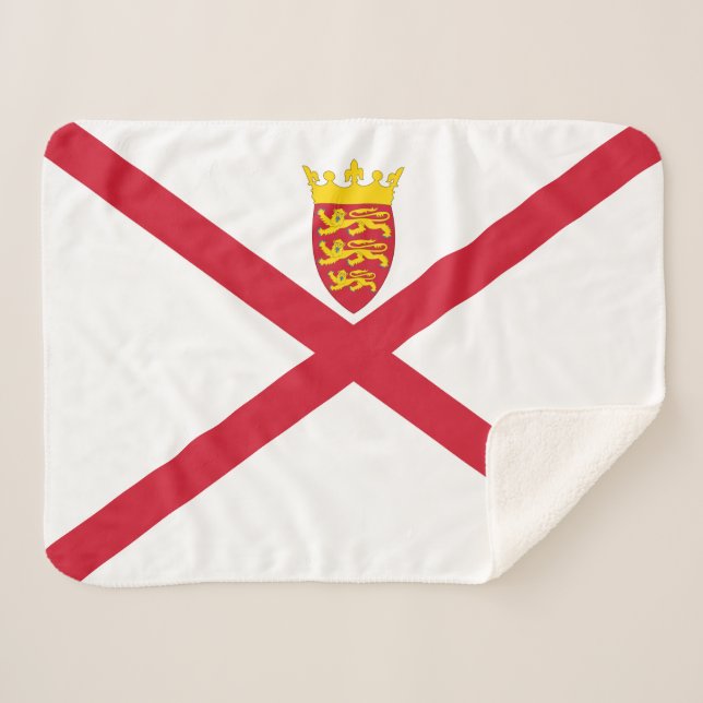 Cobertor Sherpa Bandeira de Jersey (Frente (Horizontal))