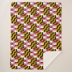 Cobertor Sherpa bandeira de Maryland
