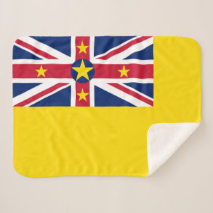 Cobertor Sherpa Bandeira de Niue