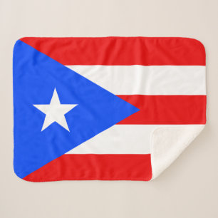Cobertor Sherpa Bandeira de Porto Rico