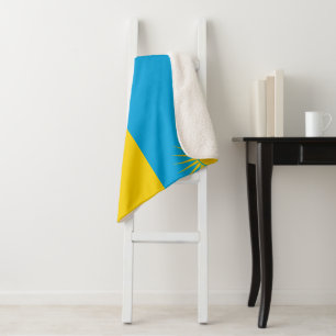 Cobertor Sherpa Bandeira de Rwanda