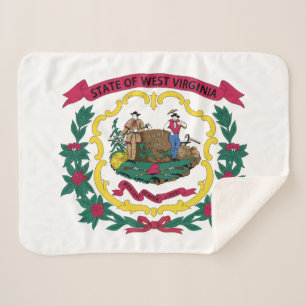 Cobertor Sherpa Bandeira do Estado da Virgínia Ocidental