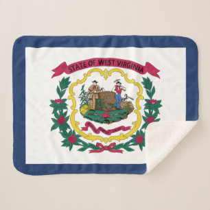 Cobertor Sherpa Bandeira do Estado da Virgínia Ocidental