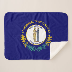 Cobertor Sherpa Bandeira do estado de Kentucky