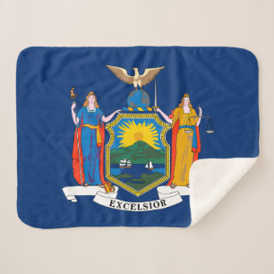 Cobertor Sherpa Bandeira do Estado de Nova York