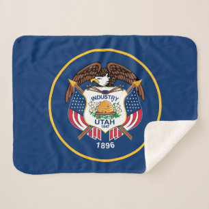 Cobertor Sherpa Bandeira do Estado de Utah