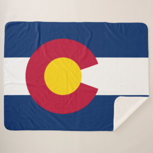 Cobertor Sherpa Bandeira do Estado do Colorado Sherpa Blanket