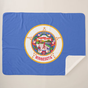 Cobertor Sherpa Bandeira do Estado do Minnesota