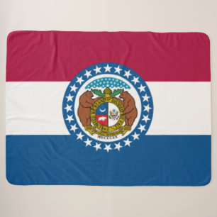 Cobertor Sherpa Bandeira do Estado do Missouri
