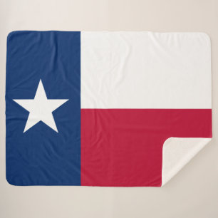 Cobertor Sherpa Bandeira do Estado Texano (Texas)