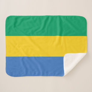 Cobertor Sherpa Bandeira do Gabão