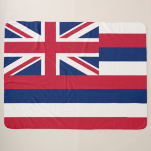 Cobertor Sherpa Bandeira do Havaí (Estado dos EUA)