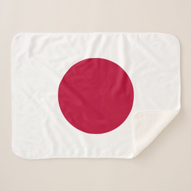 Cobertor Sherpa Bandeira do Japão (Frente (Horizontal))