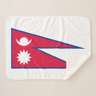 Cobertor Sherpa Bandeira do Nepal