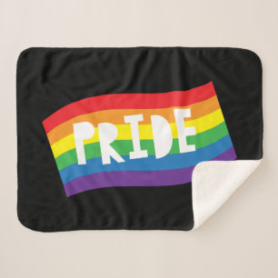 Cobertor Sherpa Bandeira do Orgulho Arco-íris