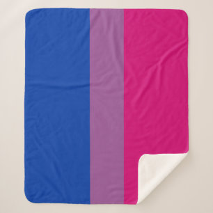 Cobertor Sherpa Bandeira do Orgulho Bissexual