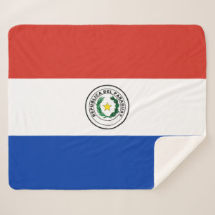 Cobertor Sherpa Bandeira do Paraguai