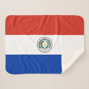 Cobertor Sherpa Bandeira do Paraguai