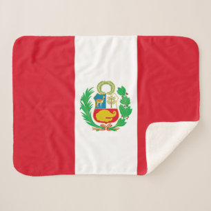 Cobertor Sherpa Bandeira do Peru