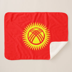 Cobertor Sherpa Bandeira do Quirguistão