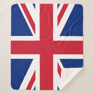 Cobertor Sherpa bandeira do Reino Unido