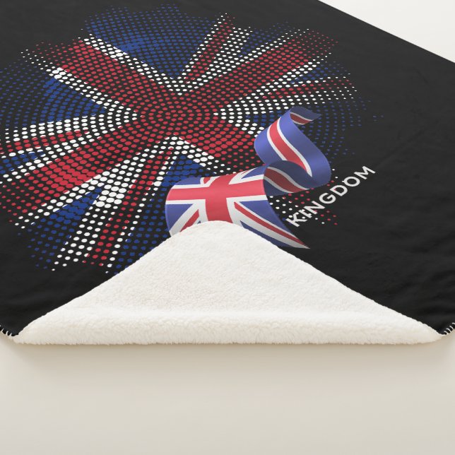 Cobertor Sherpa Bandeira do Reino Unido (3/4)