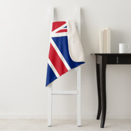 Cobertor Sherpa Bandeira do Reino Unido