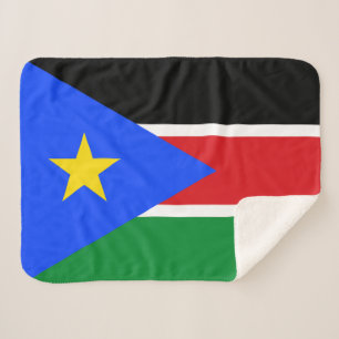 Cobertor Sherpa Bandeira do Sudão do Sul