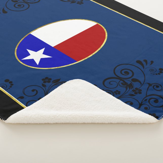 Cobertor Sherpa Bandeira do Texas (3/4)