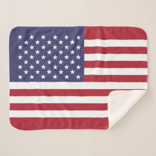 Cobertor Sherpa Bandeira dos Estados Unidos