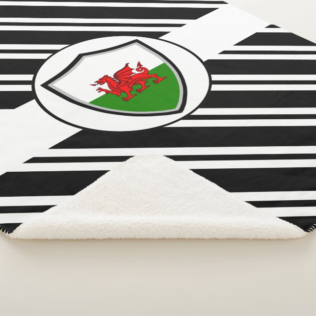 Cobertor Sherpa Bandeira galesa Sherpa Blanket (3/4)