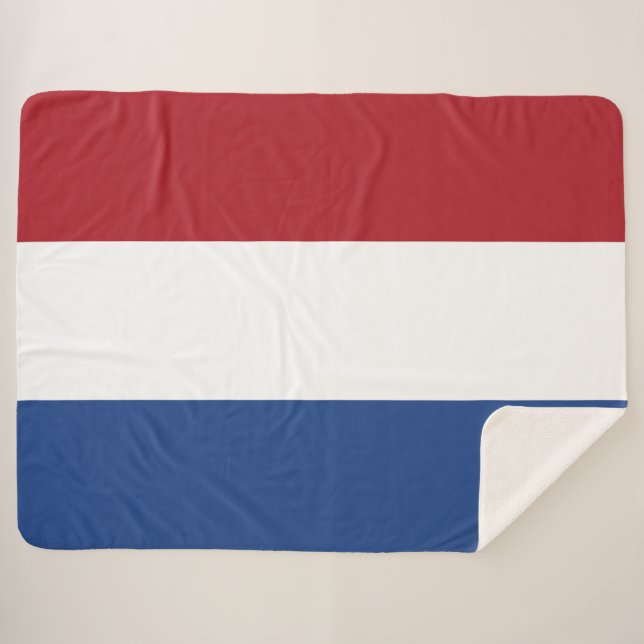 Cobertor Sherpa Bandeira Holandesa (Frente (Horizontal))