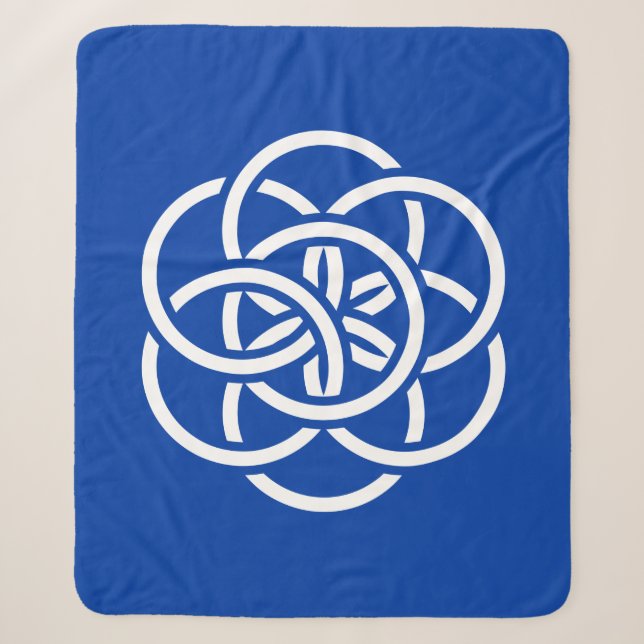 Cobertor Sherpa Bandeira Internacional do Planeta Terra (Frente)