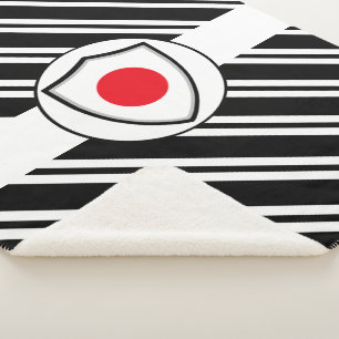 Cobertor Sherpa bandeira japonesa