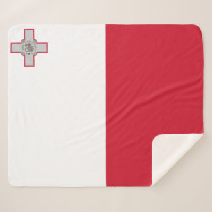 Cobertor Sherpa Bandeira maltesa