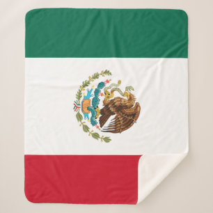 Cobertor Sherpa Bandeira mexicana - Bandeira do México