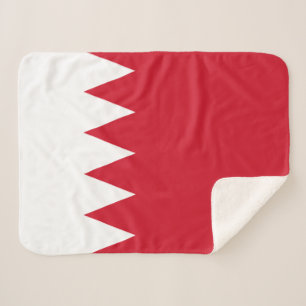 Cobertor Sherpa Bandeira Patriótica do Bahrein