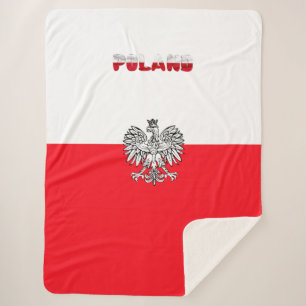 Cobertor Sherpa Bandeira polonesa