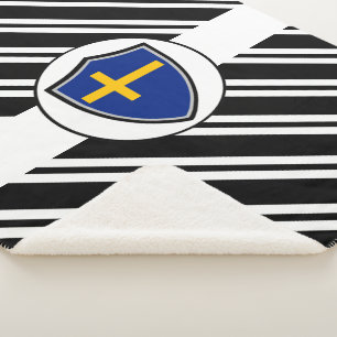 Cobertor Sherpa Bandeira sueca Sherpa Blanket