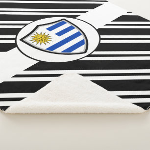 Cobertor Sherpa Bandeira uruguaia Sherpa Blanket