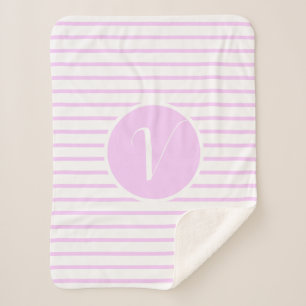 Cobertor Sherpa Banheta na moda cor-de-rosa V Monograma