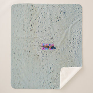 Cobertor Sherpa Banho de sol na praia
