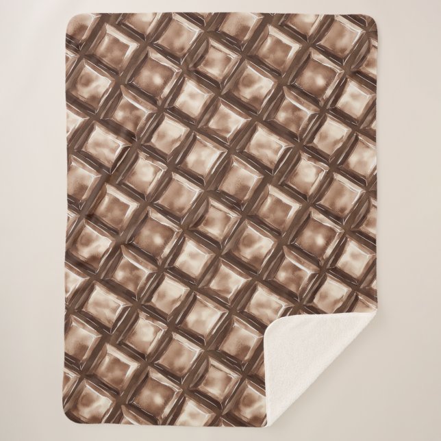 Cobertor Sherpa Bar de chocolate (Frente)