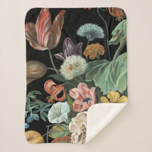 Cobertor Sherpa Barroco Floral - Buquê de Flores