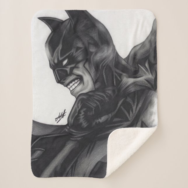 Cobertor Sherpa Batman ~ Bruce Wayne (Frente)
