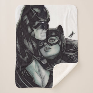 Cobertor Sherpa Batman & Catwoman ~ Bruce Wayne & Selina Kyle